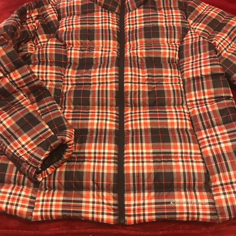 Eddie Bauer Plaid Jacket, XL